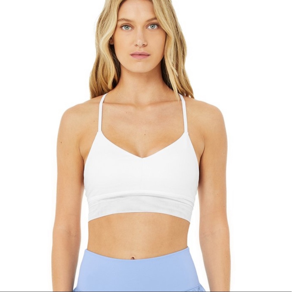 Alo Yoga Lavish Bra White Small